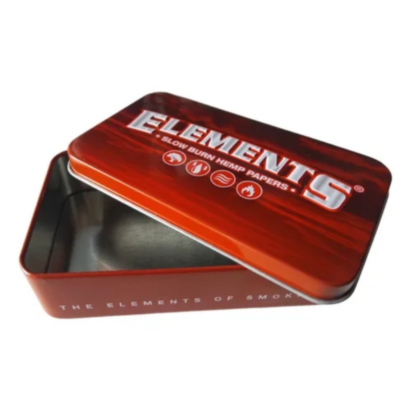 lata tin case roja