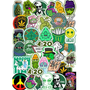 stickers cannabicos