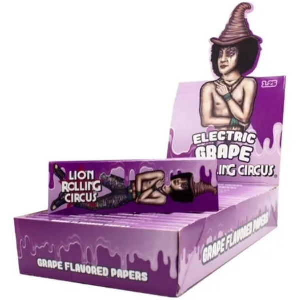 papel saborizado grape lion