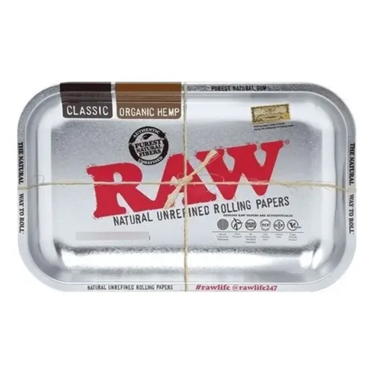 BANDEJA RAW PLATEADA MEDIANA